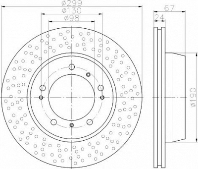 HELLA PAGID 8dd355115431 -  Тормозной диск